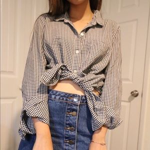 🌈3 for $15 SALE✨ Gap plaid cotton shirt size L